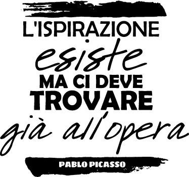 Sticker decorativo l'ispirazione - TenStickers