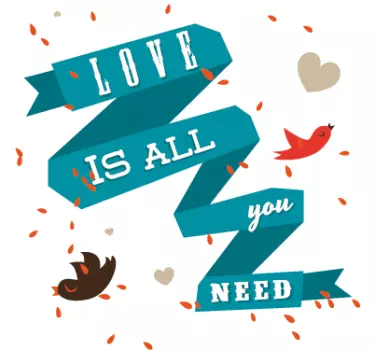 Sticker decorativo Love is All You Need - TenStickers