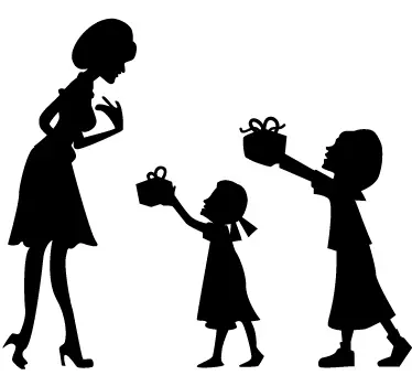 Sticker decorativo madri e figlie - TenStickers