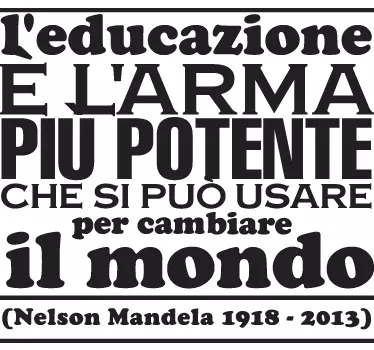 Sticker decorativo Nelson Mandela - TenStickers