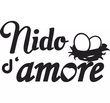 Sticker decorativo nido d'amore - TenStickers