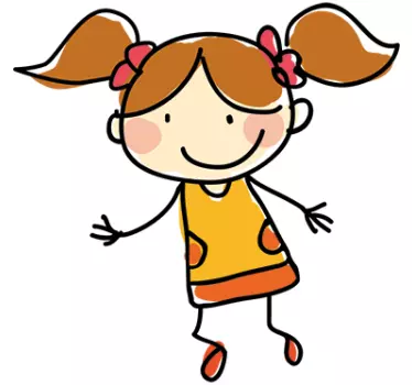 Sticker decorativo ragazza snella 6 - TenStickers