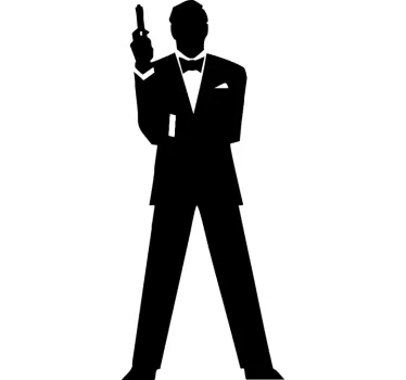 Sticker decorativo silhouette 007 - TenStickers