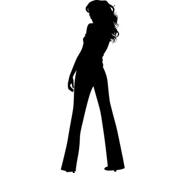 Sticker decorativo silhouette donna 50 - TenStickers