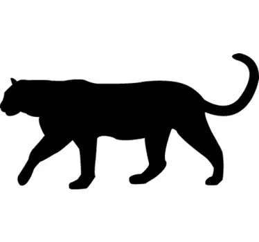 Sticker decorativo silhouette pantera - TenStickers