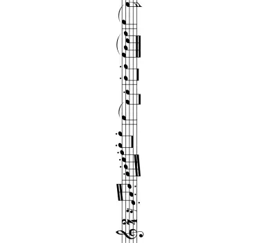 Adesivo murale soggiorno sinfonia Beethoven - TenStickers