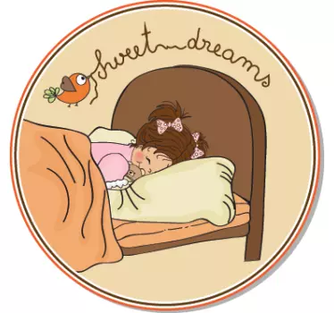 Sticker decorativo sogni d'oro bimba - TenStickers