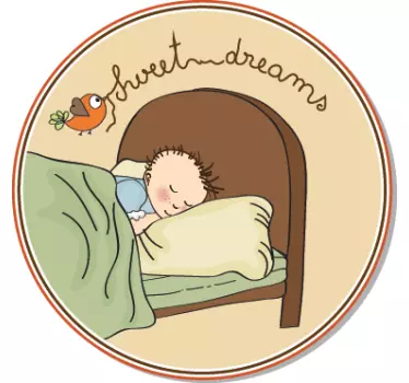 Sticker decorativo sogni d'oro bimbo - TenStickers