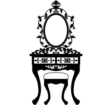 Sticker decorativo specchiera ottocentesca - TenStickers