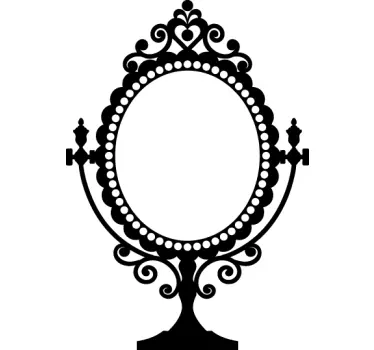 Sticker decorativo specchio vintage - TenStickers