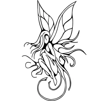 Sticker decorativo tatuaggio fata - TenStickers