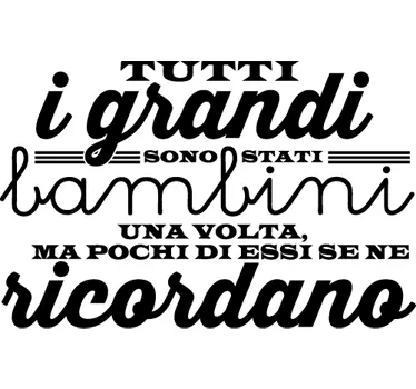Sticker decorativo tutti i grandi - TenStickers