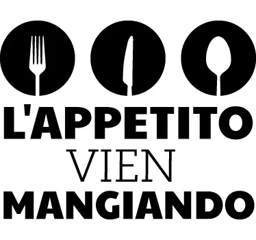 Sticker decorativo vien mangiando - TenStickers
