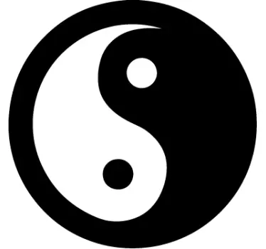 Sticker decorativo Yin Yang - TenStickers