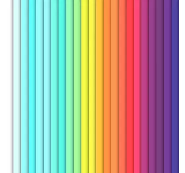 Carta adesiva per mobili linee colorate - TenStickers