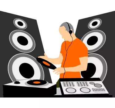 Sticker DJ professionista portatile - TenStickers