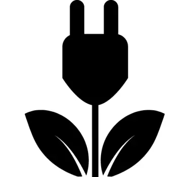 Sticker icona elettrica e ecologica - TenStickers
