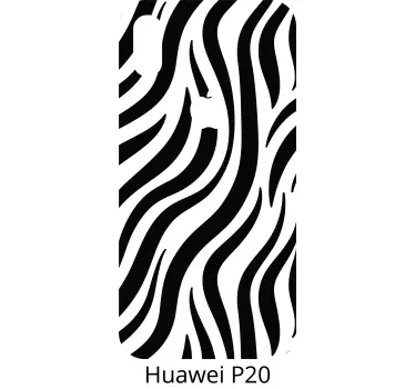 Decorazione adesiva per pareti Struttura della zebra - TenStickers