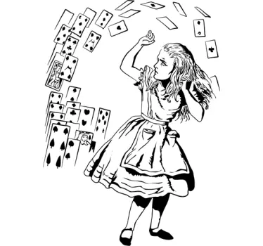 Wall sticker Alice nel paese delle meraviglie - TenStickers