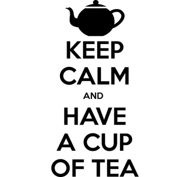 Adesivo murale soggiorno Keep Calm - TenStickers