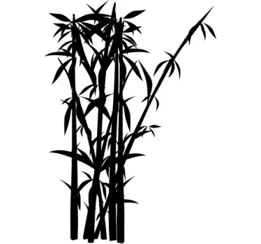 Wall sticker silhouette Bambù - TenStickers
