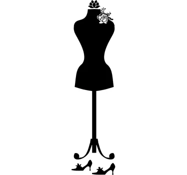 Wall sticker silhouette manichino - TenStickers