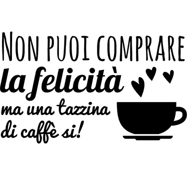 Wall sticker tazzina di caffe - TenStickers