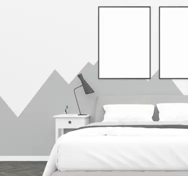 Adesivo per parete con rilievo montuoso - TenStickers