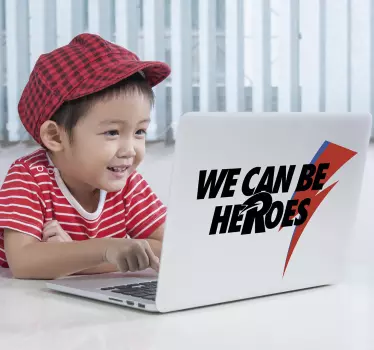 Adesivo David Bowie heroes - TenStickers