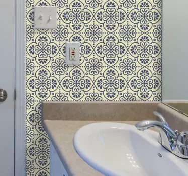 Reticolo orientale di piastrelle adesivo - TenStickers