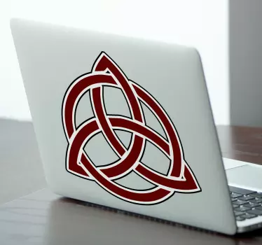 Adesivo geometrico disegno del nodo celtico - TenStickers