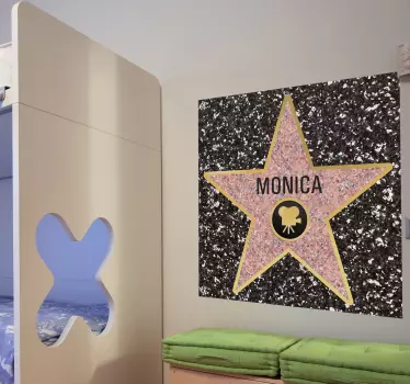Sticker decorativo stella Hollywood originale - TenStickers