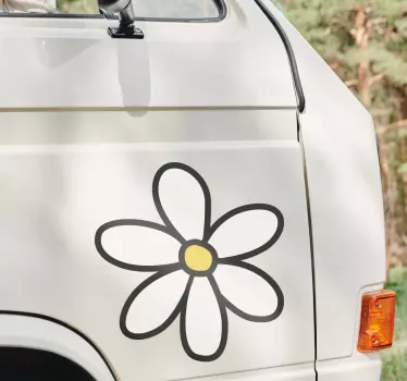 Adesivo per auto margherita - TenStickers