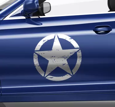 Adesivo per auto icona stella militare - TenStickers