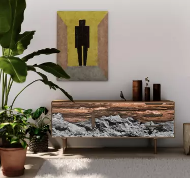 Adesivo texture legno e pietra - TenStickers