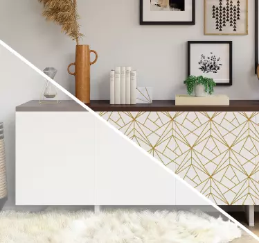 Carta adesiva per mobile con design geometrico - TenStickers