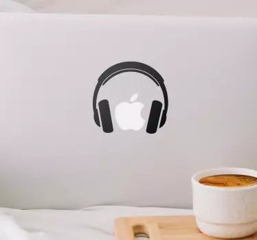 Adesivo per pc con cuffie - TenStickers