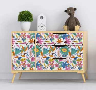 stickeroriginale dei mobili di fiore della molla - TenStickers