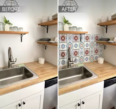 Adesivo per piastrella Bellissimo stile cemento - TenStickers