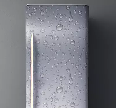 Adesivo frigo effetto gocce - TenStickers
