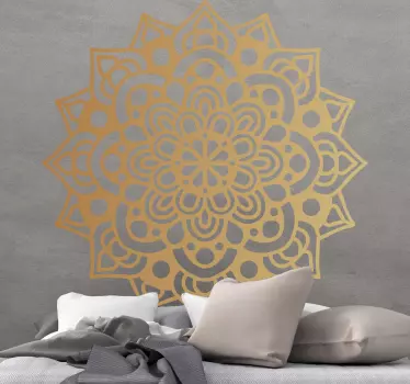 Adesivo murale floreale Mandala arabesco di lusso - TenStickers