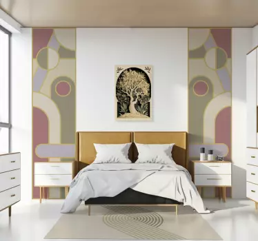 Adesivo forme geometriche circolari colorate - TenStickers