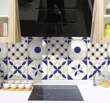Adesivo decorativo piastrelle portoghesi - TenStickers