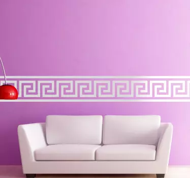 Adesivo murali fascia greca decorativa - TenStickers