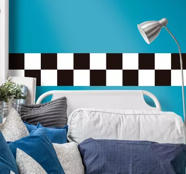 Adesivo murale quadrati bicolore - TenStickers