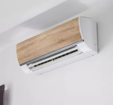 Adesivo condizionatore effetto legno - TenStickers