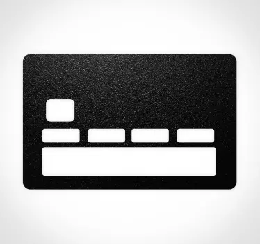 Adesivo per carta di credito con sfondo scuro - TenStickers