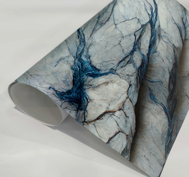 Carta adesiva per mobile marmo blu "Luz". - TenStickers