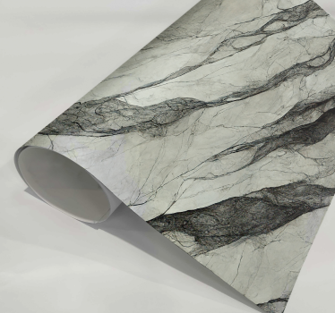 Carta adesiva per mobile marmo con venature nere - TenStickers