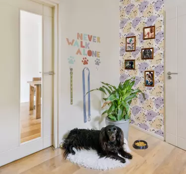 Adesivo murale guinzaglio per cani - TenStickers